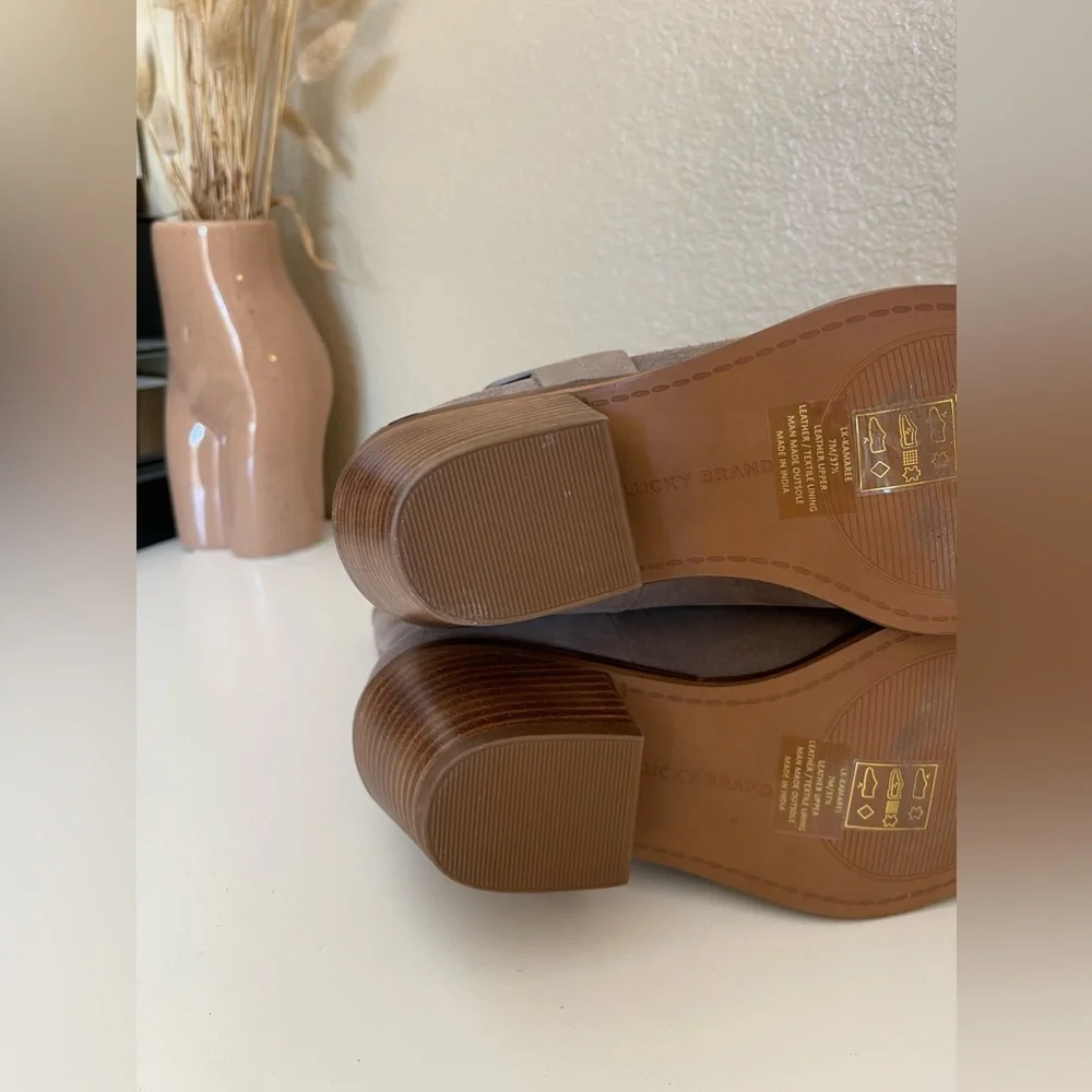 NEW Lucky Brand suede genuine leather boots